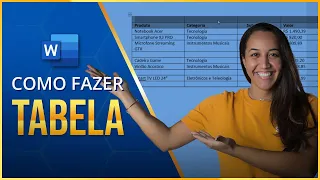 Como Fazer Tabela no Word (Aula Básica de Como Criar e Formatar Tabelas) - Passo a Passo