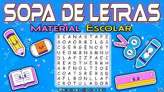 🥣 SOPA DE LETRAS 🆎 Juegos Visuales Mentales 🎲 Memoria y Concentración  🏫 VUELTA AL COLEGIO