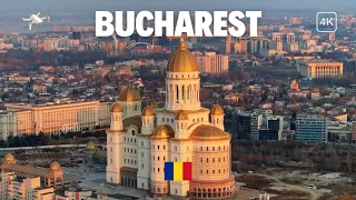 Bucharest Romania | City Evening  Charms | Drone Video 4K Ulta HD