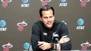 Erik Spoelstra Scoffs At Miami Heat In Standings, Talks Jimmy Butler and Bam Adebayo's Struggles