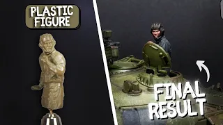 I painted a plastic scale figure: step-by-step guide