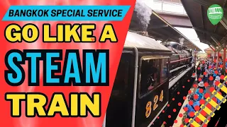 Travel from Bangkok on a STEAM TRAIN! Unbelievable cheap day out in Thailand