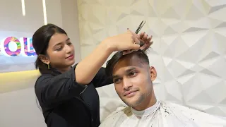 MENS HAIRCUT BY LADY BARBER | MISS BARBER |