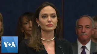 Angelina Jolie, at US Capitol, Presses for Domestic Violence Law