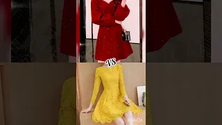 red vs yellow nails 💅 heel 👠 dress 👗 and so more 😘#youtubeshorts #ytshorts #trending