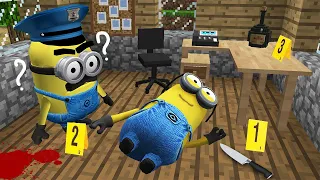 WHAT HAPPENED with MINION in THIS HOUSE in MINECRAFT? POLICE INVESTIGATION - Gameplay