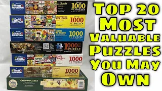 Top 20 Most Valuable Puzzles You May Own