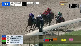 Gulfstream Park Carrera 8 - 4 de Julio 2021