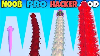 NOOB vs PRO vs HACKER vs GOD in Colorful Snake