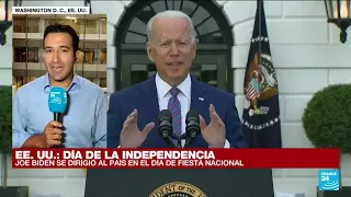 Informe desde Washington: los principales mensajes de Joe Biden en el Día de la Independencia