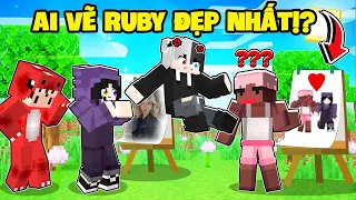 Siro Và Mike Đen Ai Sẽ Là Người “ VẼ NOOB RUBY “ Giống 100% Nhất Trong Minecraft ?