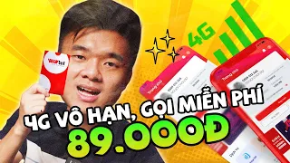 Dùng 4G VÔ HẠN, gọi nội mạng MIỄN PHÍ chỉ với 89K | Review Sim Wintel | Win89