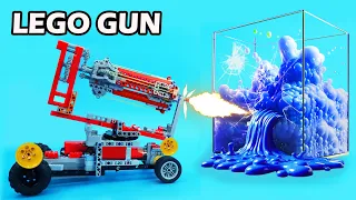 Building a LEGO Tank Gun Shooting Targets...