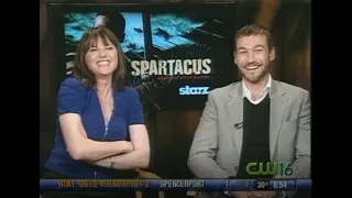 Lucy Lawless and Andy Whitfield talks "Spartacus" on 13WHAM News This Morning