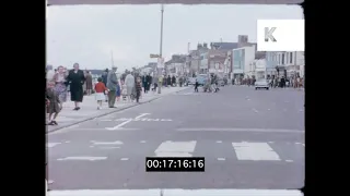 1950s, 1960s UK, Driving POV Through Redcar, Home Movies