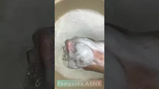 ASMR Washed off the soap completely to zero. #shorts