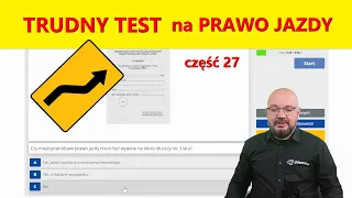 Instruktor rozwiązuje trudny TEST NA PRAWO JAZDY! Zestaw 27