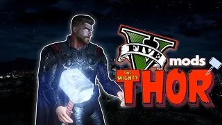 GTA 5 Mod Gameplay - THOR | Superheroes MOD