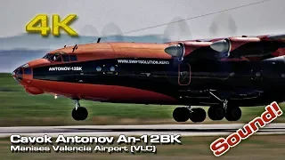 Cavok Antonov An-12BK Landing Valencia! [4K 50p](UR-CKL)