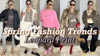 SPRING FASHION TRENDS | 10 Easy & Wearable Ways to Style Leopard Print, Spring Outfit Ideas