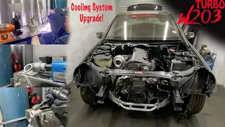 Mercedes M104 TURBO Cooling System UPGRADE | Fabricating & Adding NEW Lines To Keep Things Cooler🤩