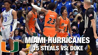 Miami Hurricanes Have 15 Steals Against Duke