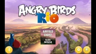 Angry Birds: Rio. Airfield Chase (level 2) 3 stars. Прохождение от SAFa