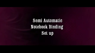 Notebook Manufacturing Machine (Semi-Automatic)