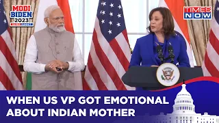 US VP Kamala Harris Emotional About Her 'Indian Mother' In PM Modi's Presence| Hails Roots