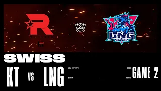 KT vs. LNG - Game 2 | Swiss Stage | 2023 Worlds | KT Rolster vs LNG Esports (2023)