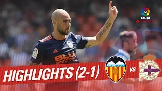 Resumen de Valencia CF vs RC Deportivo (2-1)