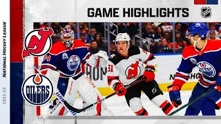 Devils @ Oilers 11/3 | NHL Highlights 2022