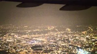 Night take off from Paris CDG, Boeing 777, Air France