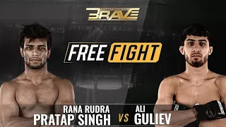 FREE MMA Fight | Rana Rudra Pratap Singh vs  Ali Guliev | BRAVE CF 47