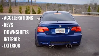 Bmw E92 M3 muffler delete before and after (straight pipe)