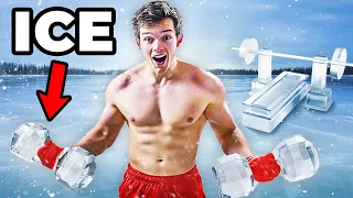 I Built World’s First Gym out of ICE