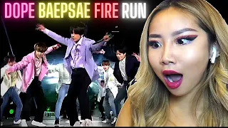 THIS IS SO HYPED! 😜 BTS ‘DOPE/BAEPSAE/FIRE/RUN’ LIVE  (LOVE YOURSELF SPEAK YOURSELF) 🔥| REACTION