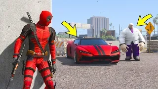 ДЕДПУЛ УГНАЛ СВОЮ МАШИНУ У ЗЛОДЕЯ В ГТА 5 МОДЫ! ОБЗОР МОДА В GTA 5 ИГРЫ ВИДЕО MODS