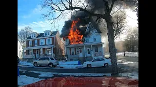 21JAN22 1900 blk of Briggs St. Harrisburg, PA, 1st Alarm RSF.