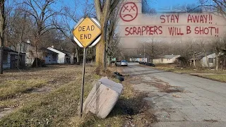 Exploring the Abandoned Neighborhoods of a Ghost Town in the Midwest