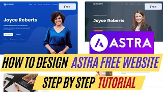 How to Make Website with Astra Free Theme & Starter Templates 2023 | Customization Tutorial