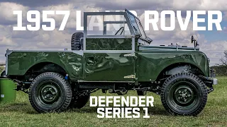 RESTORED: 1957 LAND ROVER SERIES 1 DEFENDER PICK UP