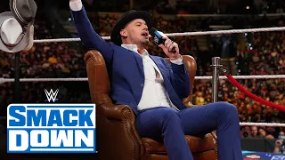 Happy Corbin gets help to attack Kevin Owens on “Happy Talk”: SmackDown, Sept. 24, 2021