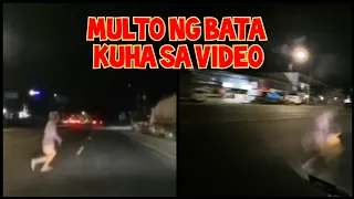 MULTO KUHA SA VIDEO NG ISANG MOTORISTA : REAL GHOST CAUGHT ON CAM : MULTO :  KATATAKUTAN : HORROR