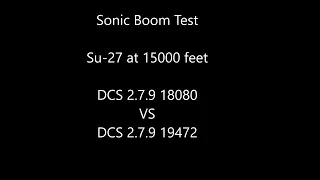 DCS Double Sonic Boom