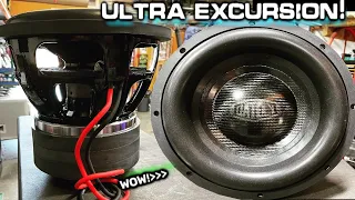 Ultra BASS Excursion! Gately Audio Alpha 12" Subwoofer Flexing hard on just 1500 watts!