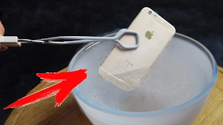 ЧТО ЕСЛИ  iPhone 7 СУНУТЬ в ЖИДКИЙ АЗОТ МИНУС -195°С ?!