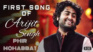 First Song Of Arjit Singh | Phir Mohabbat - New Version | Lyrics | Emraan Hashmi |