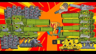 Massacre of Mega tanks BOSS - Cartoons about tanks