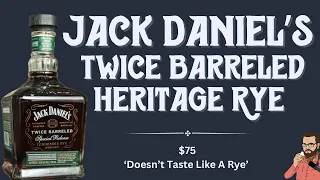 Jack Daniel's Twice Barreled Heritage Rye Whiskey Review